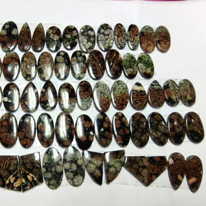 Gemas de Obsidiana Mexicana Natural Multicolor en Cabujón Suelto para Joyería - Product Image 6