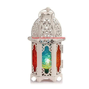 Linternas de vela de Metal de estilo marroquí de primera calidad, colgantes y soportes decorativos con decoración del hogar para fiesta de boda interior y exterior - Product Image 1