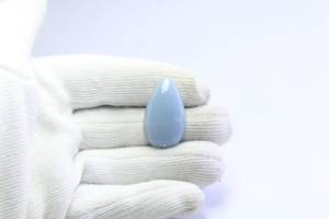 Gemme attrayante d'angélite 100% Cabochon en vrac d'angélite naturelle Fabrication de bijoux précieux Pierres au prix de gros OEM en vrac - Product Image 2