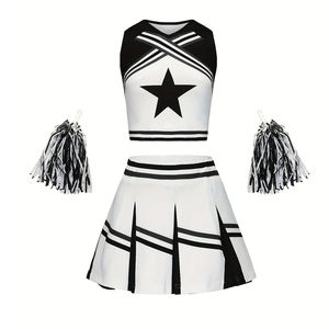 Uniformes de cheerleading personnalisés à manches courtes pour adultes, nouvelle tendance, haute qualité, 100% polyester, service OEM, ensembles - Product Image 1