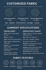 Camisa Vaquera Casual de Alta Calidad 100% Algodón, Manga Corta, Estilo Urbano, Ecológica, Transpirable, con Logotipo Personalizable, Cuello Doble - Product Image 6