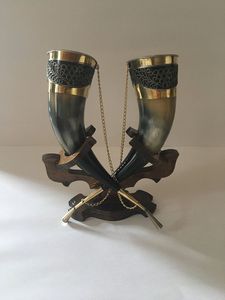 CUSTOMIZED HORN Tradition Quality Natural Real Horn Handmade Viking Drinking Horn with Best Quality Made by Export From India - Product Image 6