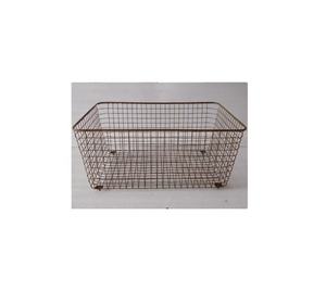 Cesta de alambre de hierro tejido con cubiertos, estilo de malla, almacenamiento de alimentos de Metal para el hogar y la cocina, frutas, verduras, lavandería, compras, para India - Product Image 1