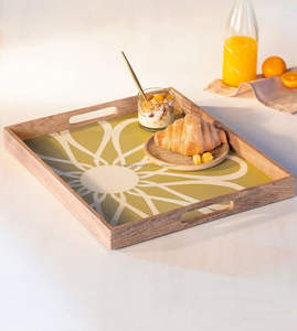 ถาดเสิร์ฟทำจากไม้ขนาดใหญ่ทำด้วยมือหรูหราและทนทานถาดที่เป็นมิตรกับสิ่งแวดล้อมสำหรับถาดเสิร์ฟอาหารตกแต่ง - Product Image 6
