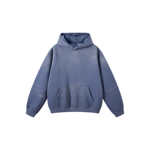 Sweat à capuche polaire effet délavé - Zippé, étiquette personnalisée, sérigraphie, 500 GSM, Tailles XXS-6XL - Product Image 1