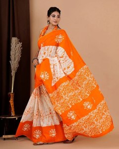 Superbe saree en georgette douce avec une belle bordure tissée à motif doré pour les adultes et les occasions de mariée - Product Image 5