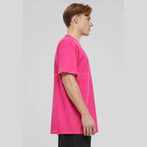 เสื้อยืดลายพิมพ์ DTG ของผู้ชายเสื้อยืดลายกราฟิกโอเวอร์ไซส์ผ้าคอตตอน100% บ็อกซี่ปรับแต่งได้ลายตัวอักษร - Product Image 4