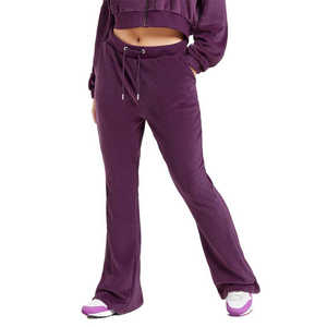 Custom Winter <b>Maternity</b> Two-Piece Cotton Zipper Crop Hoodie <b>Shorts</b> Sweatsuits Set for Women - Product Image 2