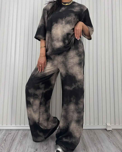 Conjunto de sujetador y pantalón corto personalizado para mujer, ropa de calle, algodón de secado rápido, manga completa y corta, conjunto de 2 piezas, conjuntos para mujer - Product Image 2