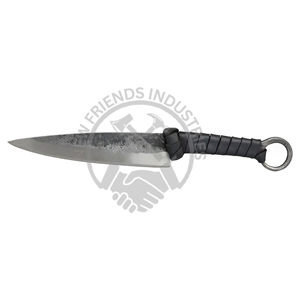 Cuchillo celta CRUACHAN forjado a mano de grado industrial, cuchillo de caza de la Edad Oscura/norse/vikingo/medieval, personalizable OEM/ODM para camping - Product Image 5