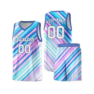 Conjuntos de Uniformes de Baloncesto - Impresos, Transpirables, Sin Mangas, 100% Poliéster con Color Lateral, Modernos y Personalizables - Product Image 4