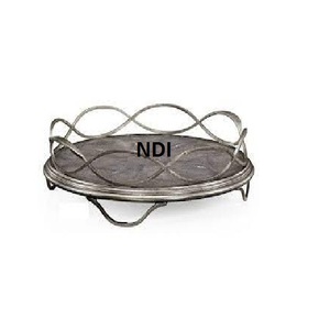 Bandeja de servidor de alimentos de calidad superior, Decoración de mesa de cena de Hotel en casa, bandeja de Metal para servir, suministros para restaurante y Hotel, Bandejas para servir - Product Image 1