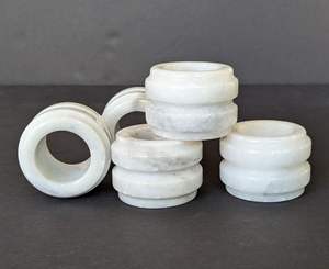 Nuevo Anillo de Servilleta de Mármol para Decoración de Mesa de Comedor, que Mejora la Presentación de la Mesa con Acabado de Piedra Natural y Estilo de Lujo - Product Image 3