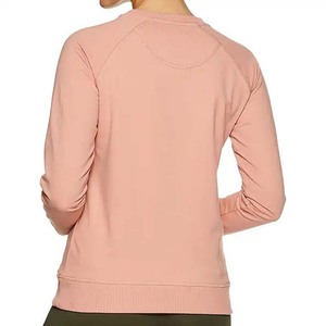Sudadera Rosa de Cuello Redondo para Mujer, Manga Larga, Tejida, 100% Algodón, Transpirable, para Otoño - Product Image 4