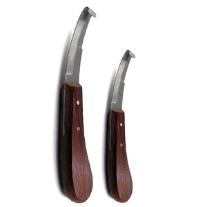 Recortadora de cuchillos de doble filo para pezuña, afilador de herrador, cuidado de pezuña, limpieza de corte, ganado, instrumento veterinario, hoja de acero Mahersi - Product Image 4