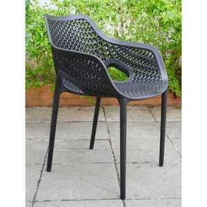 Black <b>Plastic</b> <b>Chair</b> TM06 and MN04 <b>Plastic</b> Table Combo - A Simple Way for Modern Durability - Product Image 2