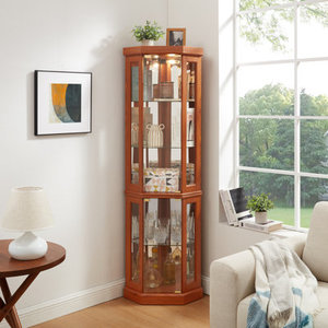 L-Shaped Executive Computer <b>Desk</b> Engineered Wood Built-In Design Model <b>DESK</b>-0027 - Product Image 5