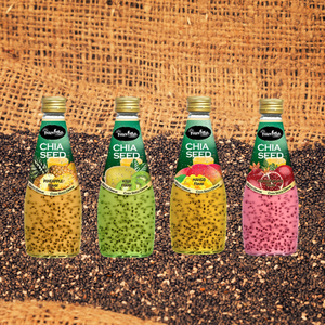 Boisson aux graines de basilic avec jus de fruits aromatisé à la goyave et à la mangue 290ml OEM pour les marques de magasins aux États-Unis/Canada et en Italie/Espagne |   HACCP HALAL - Product Image 2