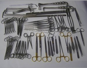 Kit d'instruments chirurgicaux complet de laparotomie manuelle en acier inoxydable de haute qualité, 108 pièces, certifié CE Classe I TARIQ MFG CO - Product Image 3