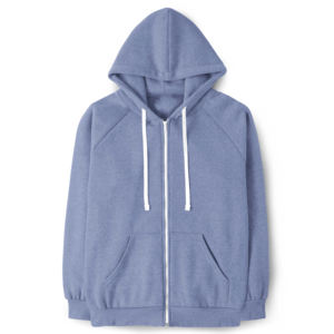 Sudaderas con capucha de color sólido en blanco personalizadas para mujer Drop-Shoulder 420GSM Heavyweight Oversized transpirable Full Zipper sudaderas con capucha de mujer - Product Image 1