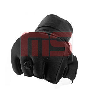 Gants de boxe avec mitaines rembourrées en gel Gants intérieurs demi-doigt avec logo personnalisé pour entraînement de fitness unisexe - Product Image 6
