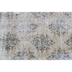 พรมตุรกีขนาดเล็ก 2.3x4 ฟุต พรมขนสัตว์โมร็อกโกสีเบจวินเทจ - Product Image 5