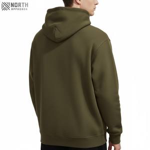 Pull-over personnalisé délavé à l'acide, sweat à capuche surdimensionné sans ficelles, sweat à capuche vintage imprimé en coton lourd 100% pour hommes pour l'hiver - Product Image 2