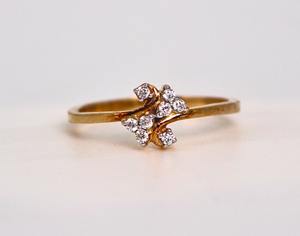 Bague en or jaune massif 14 carats avec diamant de laboratoire rond de 1 carat, bande polie brillante, certifiée IGI GIA, bijoux de fiançailles et de mariage - Product Image 1