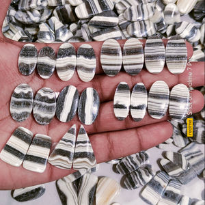 Best <b>Pattern</b> Zebra Calcite Pairs Matched Zebra Calcite Pairs For Earrings Matched Stone Pairs - Product Image 4