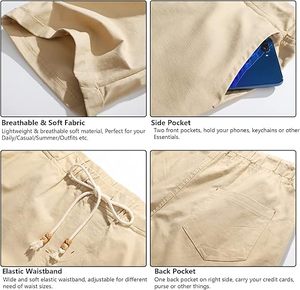 Summer Breathable 100% Polyester And Cotton <b>Men's</b> Casual <b>Shorts</b> At Wholesale Price - Product Image 5