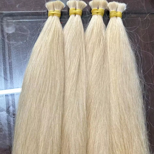 Venta al por mayor 613 Color extensiones de cabello recto sedoso a granel alineación de la cutícula crudo sin procesar pelo Vietnam hueso recto humano - Product Image 1
