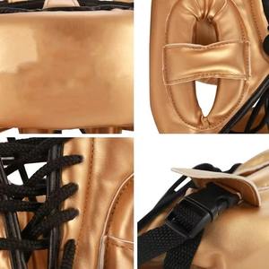 Protège-tête athlétique Elite à couverture intégrale avec mousse épaisse absorbant les chocs, fermeture à lacets réglable, rembourrage ergonomique du visage - Product Image 6