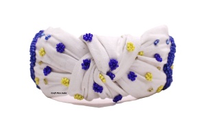 Diadema con nudo de diamante para mujer, accesorios coloridos con diamantes de imitación y cuentas de semillas, accesorios para el cabello Chic Boo - Product Image 4