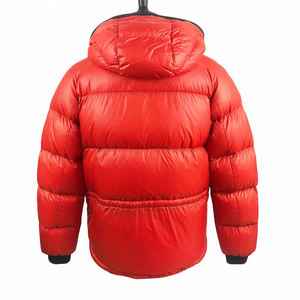 Veste bouffante en duvet uni et vierge de couleur unie pour hommes manteau d'hiver brillant de haute qualité personnalisé veste en duvet pour hommes - Product Image 2