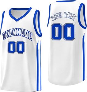 Las mejores camisetas de baloncesto reversibles personalizadas para hombres y niños, ropa deportiva de talla grande para equipos atléticos de rendimiento de malla impresa - Product Image 4