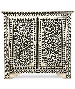 Nouvelle table à manger classique en os incrusté avec résine, mobilier polyvalent pour salon, chambre à coucher, hôtel et usage extérieur - Product Image 3