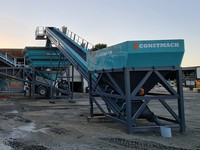 Système de convoyeur à bande d'alimentation pré-équipée pour béton, électrique, essentiel et efficace, avec moteur à roulement, boîte de vitesses et PLC