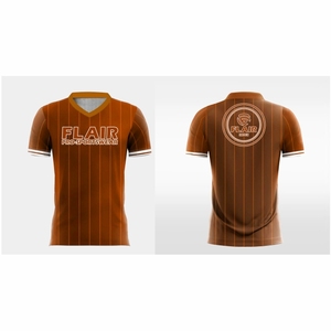 เสื้อฟุตบอลคุณภาพดีที่สุด ออกแบบเองได้ 100% โพลีเอสเตอร์ น้ำหนักเบา ป้องกันรังสียูวี สวมใส่สบาย ระบายอากาศได้ดี ชายเสื้อสั้น ผลิตแบบ OEM อัตโนมัติ - Product Image 6