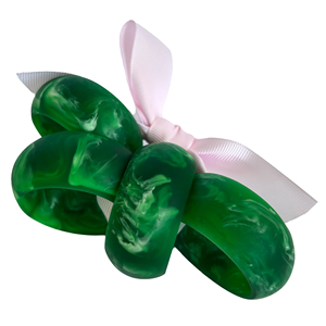 Meilleure vente Rond de serviette de forme ronde en résine Décoration de mariage Anneau de serviette Design créatif pièce avec vente - Product Image 1