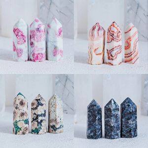 Vente en gros Yinglai 2 pouces Mini Carillon éolien en cristal pointu, Baguettes en pierres précieuses, Pierres <span class=keywords><strong>de</strong></span> guérison, Tailles personnalisées, Décoration <span class=keywords><strong>de</strong></span> tour - Product Image 3