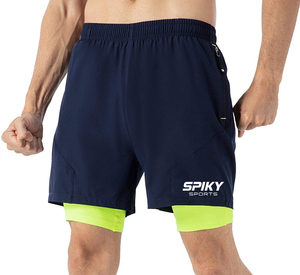Pantalones cortos de entrenamiento físico para hombre con múltiples bolsillos, ropa activa ligera para correr en el gimnasio de secado rápido - Product Image 4