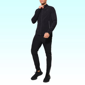 Chándal de hombre con logotipo personalizado de alta calidad, chándal de entrenamiento para correr liso, chándal con cremallera para hombre - Product Image 4