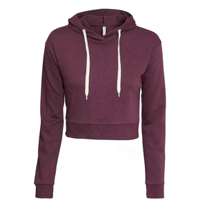 Sudadera Corta con Capucha y Cordón Ajustable para Mujer, en Varios Colores, con Diseño de Logotipo Personalizado, para Invierno y Moda al Aire Libre - Product Image 4