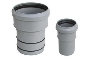 Raccord réducteur PP vers PVC VALSIR, diamètre F 110 × M 100, longueur 90 - Product Image 2