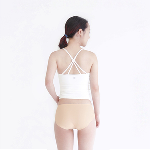 Seamless Solid Mid Waist <b>Women's</b> <b>Underwear</b> Yoga Wear Set with Quick Dry Breathable Four-Way Stretch Mukasa - Product Image 3