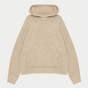 Vente chaude pierre femmes surdimensionné Boucle tricot pull à capuche Anti-rides et respirant sweats à capuche vierges pour femme Gym à capuche - Product Image 1