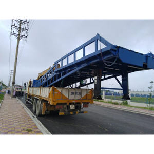 Naltako 6 Tons Portable Hydraulic Mobile <b>Forklift</b> Ramp 10500mm Length Max Lift 1.7m High-duty SS400 Steel 200mm Loading - Product Image 6