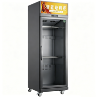 Armoire de séchage à l'air vertical en verre pour viande, poulet rôti et canard