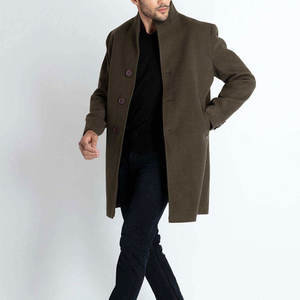 Abrigo Largo de Lana para Hombre, Gabardina de Invierno, Chaqueta Casual de Negocios, Abrigo Largo Clásico para Hombre - Product Image 1