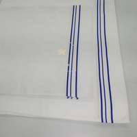 Ensemble de draps en coton respirant de haute qualité, 4 pièces, 400TC, literie moderne en satin blanc